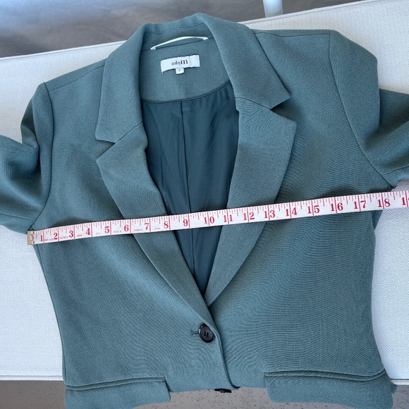 MBYM (S) 2-button light moss green blazer, BNWOT - Picture 9 of 15